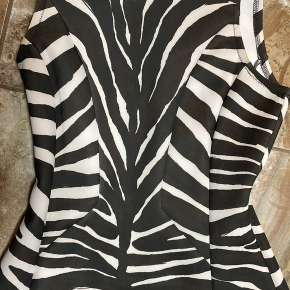 Zebra Neoprene Dress by Michael Kors - Picture 3 of 4